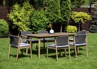 Meble ogrodowe - Zestaw jadalniany DOVER 6+1 Dining - Furrore - miniaturka - grafika 1