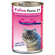 Mokra karma dla kotów - Korzystny zestaw Feline Porta 21, 12 x 400 g - Tuńczyk z krewetkami Dostawa GRATIS! - miniaturka - grafika 1