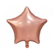 Balony i akcesoria - GoDAN Balon matowy 18" Gwiazda różowe-złoto, hitowy kolor BFOL/4256-5 - miniaturka - grafika 1