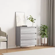 Komody - Komoda, szary dąb sonoma, 60x35x70 cm, materiał drewnopochodny Lumarko! - miniaturka - grafika 1