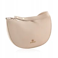 Torebki damskie - Betlewski Torebka Damska MILEY Beżowa Skóra Eko Złote Detale - miniaturka - grafika 1