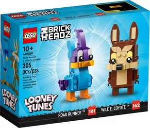 LEGO Brickheadz Struś Pędziwiatr i Kojot 40559 - Klocki - miniaturka - grafika 1