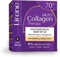Kremy do twarzy - Lirene Wielozadaniowy krem SPF 20 odbudowujący z kolagenem 70+ na dzień 50ml - miniaturka - grafika 1