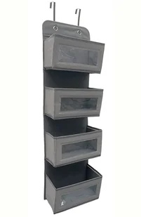 Organizer na drzwi - 4 kieszenie jasnoszary - Oświetlenie świąteczne Organizer na drzwi - 4 kieszenie jasnoszary - Oświetlenie świąteczne - miniaturka - grafika 1