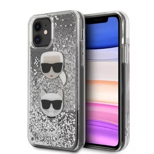 Karl Lagerfeld Liquid Glitter Hearts Etui iPhone 11 10_17851 - Etui i futerały do telefonów - miniaturka - grafika 1