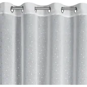 Firany - Firana gotowa EUROFIRANY Gina 140 x 250 cm Biało-srebrny - miniaturka - grafika 1