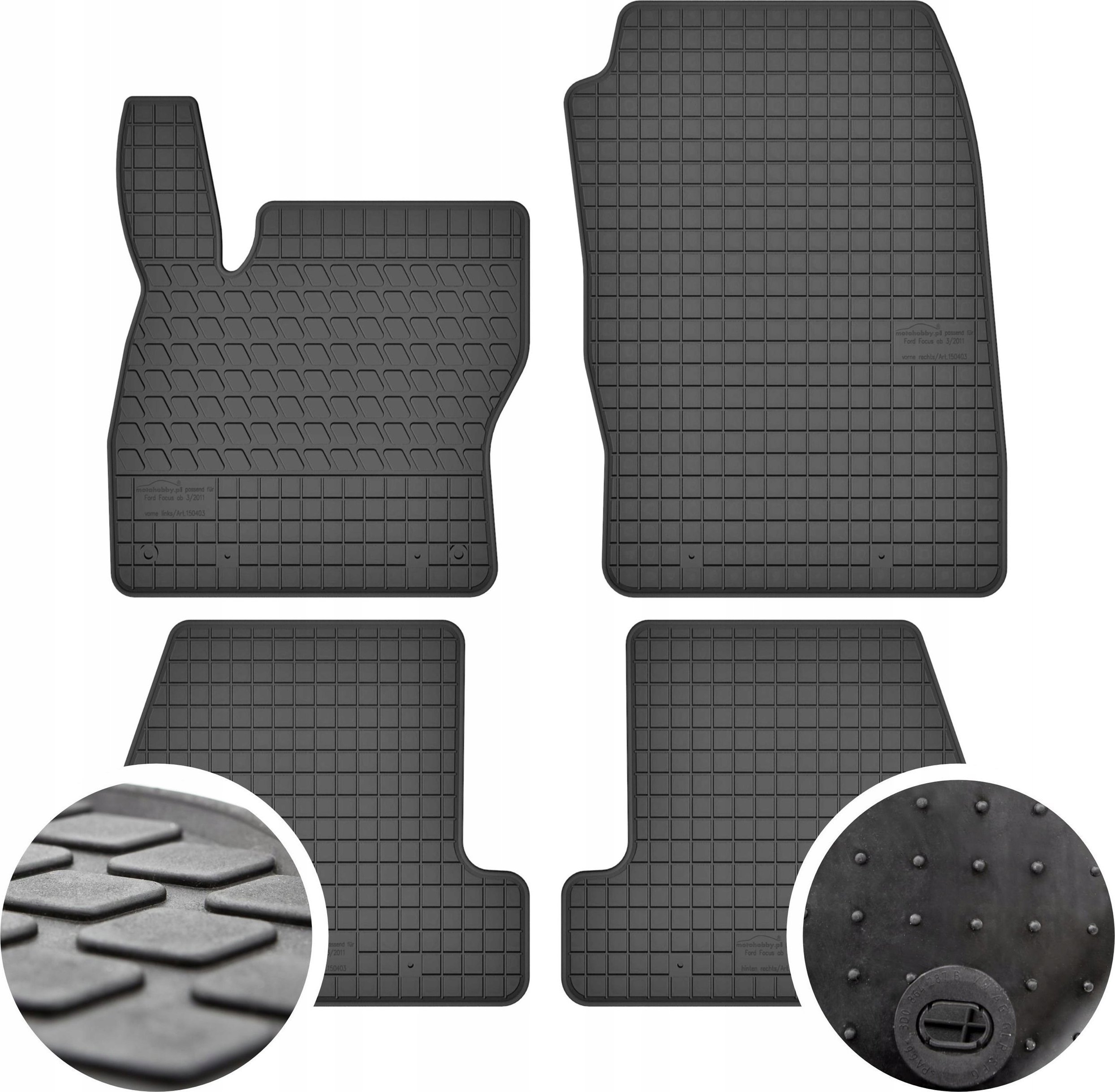 Cikcar Dywaniki gumowe do Ford Focus Mk3