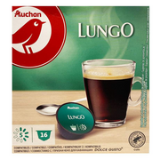 Kawa w kapsułkach i saszetkach - Auchan - Kawa w kapsułach typ Lungo - miniaturka - grafika 1