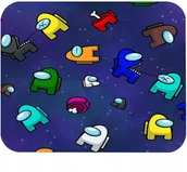 Podkładki pod mysz - PODKŁADKA POD MYSZKĘ Z KOSMONAUCI GIERKI GRY PREZENT -TEKST -20X24 - miniaturka - grafika 1