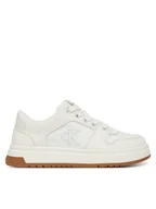 Buty dla chłopców - Calvin Klein Jeans Sneakersy Low Cut Lace-Up Sneaker V3X9-82093-1697 M Biały - miniaturka - grafika 1