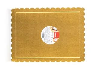 Podkładka prostokątna pod tort złota 30x40 cm - Dodatki do ciast w proszku - miniaturka - grafika 1