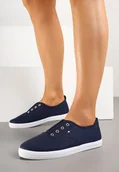 Trampki damskie - Granatowe Wsuwane Tenisówki w Casualowym Stylu Sepessa - Renee - miniaturka - grafika 1