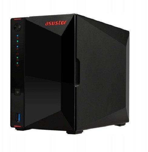Serwer plików Asustor NIMBUSTOR 2 GEN2 AS5402T 2-bay, Intel Celeron N5105 Quad-Core 2.0GHz, 8GB RAM DDR4. 2x2.5 GbE LAN, 3x USB 3.2. HDMI 2.0B, 4 x M.2 NVMe