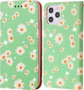 Etui König Design kompatybilne z etui na telefon komórkowy Apple iPhone 12 Pro Max ze skóry syntetycznej - Etui na telefon komórkowy zielone - Etui i futerały do telefonów - miniaturka - grafika 1
