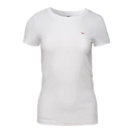 Koszulki i topy damskie - Damska Koszulka z krótkim rękawem HI-TEC LADY PLAYO II SLIM M000276281 – Biały - miniaturka - grafika 1