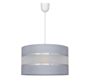 Żyrandol na lince HELEN 1xE27/60W/230V śr. 35 cm szary/srebrny - Lampy sufitowe - miniaturka - grafika 1