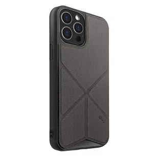 UNIQ etui Transforma iPhone 12/12 Pro 6,1" szary/charcoal grey - Etui i futerały do telefonów - miniaturka - grafika 2