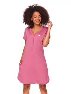 Odzież ciążowa - Doctor Nap Koszula nocna w kolorze różowym - grafika 1