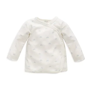 PINOKIO KAFTAN WIAZANY LOVELY DAY BABYBLUE ECRU 62 - Kaftaniki dla niemowląt - miniaturka - grafika 1