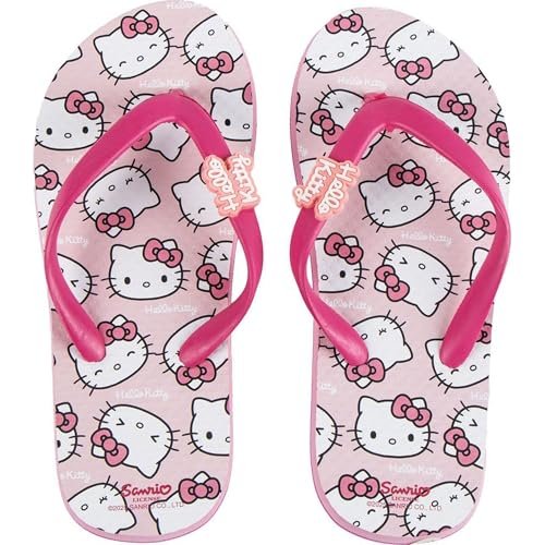 CERDÁ LIFE'S LITTLE MOMENTS Klapki dziecięce Wygodne i antypoślizgowe sandały Hello Kitty Zabawny design, Różowy, 32/33 EU