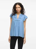Bluzki damskie - Vila Bluzka w kolorze błękitnym - miniaturka - grafika 1