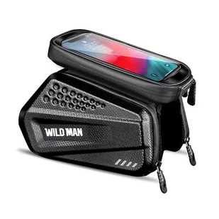 WildMan Uchwyt  Etui/uchwyt rowerowy WILDMAN XXL ES6 sakwa na ramę czarna/black 79797 - Uchwyty samochodowe do telefonów - miniaturka - grafika 1