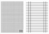 Druki akcydensowe - Liniuszek A4, kratka i linia - miniaturka - grafika 1