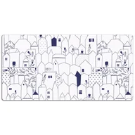 Podkładki na biurko - Mata z nadrukiem na biurko Rysunek miasto 120x60 cm, Dywanomat - miniaturka - grafika 1