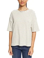 Koszulki i topy damskie - ESPRIT T-shirt damski 072ee1k347, 110/Off White, XXL - miniaturka - grafika 1