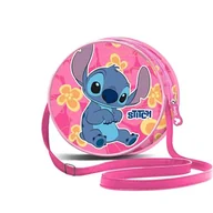 Torebki damskie - Disney Okrągła torba crossbody, unisex, różowa Lilo i Stitch, Różowy Lilo i Stitch - miniaturka - grafika 1