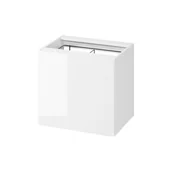 Szafki łazienkowe - Szafka łazienkowa pod blat z koszem na pranie Cersanit Larga 60 cm biały połysk S164-044 - miniaturka - grafika 1