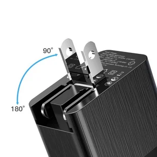 Baseus Duke ładowarka sieciowa zasilacz EU adapter z zestawem końcówek przejściówek 3x USB 3.4A czarny (CCALL-GJ01) - Ładowarki do telefonów - miniaturka - grafika 4