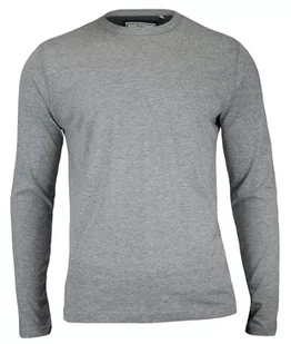 Szary T-shirt (Koszulka) - Długi Rękaw, Longsleeve - 90% BAWEŁNA - Brave Soul, Męski - Koszulki męskie - miniaturka - grafika 1