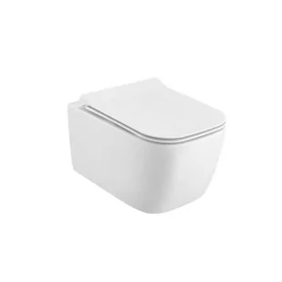 Doto S P-Rim Miska WC 49,5X34,5 z Deską - Grzejniki łazienkowe - miniaturka - grafika 1