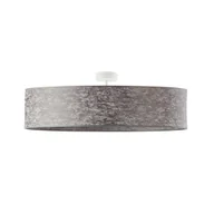 Lampy sufitowe - Designerska lampa sufitowa do jadalni GRENADA fi - 80 cm - kolor szary melanż - miniaturka - grafika 1