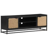 Szafki RTV - vidaXL Lumarko Szafka pod TV, 120x30x40 cm, lite drewno mango 323496 - miniaturka - grafika 1