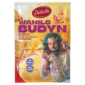 Budyń - Delecta Kleks Budyń smaku waniliowe ciasteczko 40 g - miniaturka - grafika 1