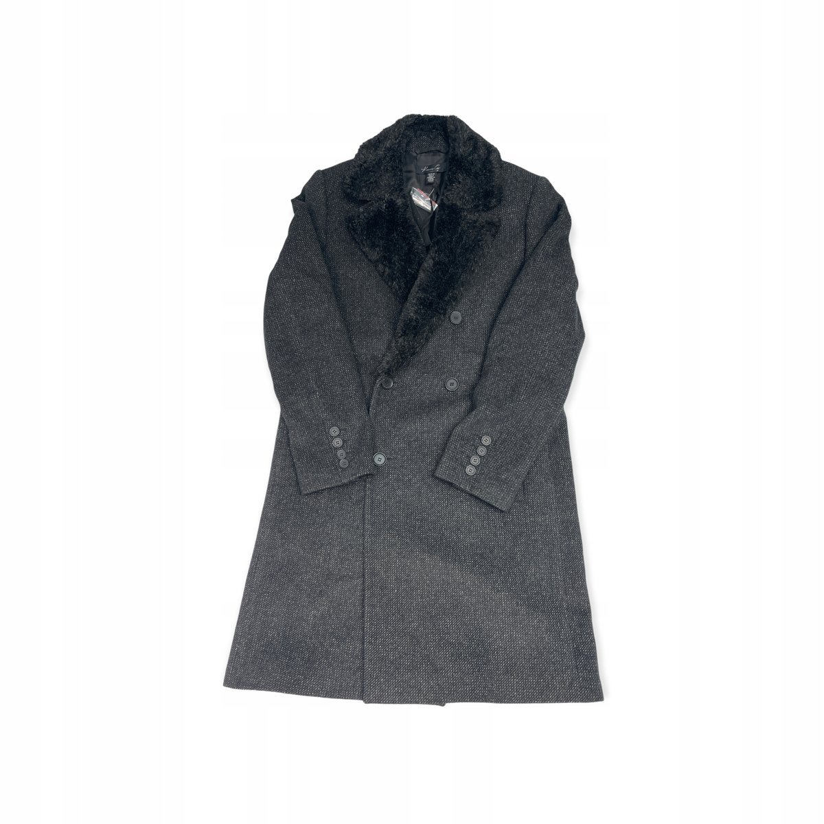 Wełniany płaszcz damski rozpinany KENNETH COLE M