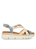 Sandały damskie - Pikolinos Sandały Palma W4N-0650C2 Granatowy - miniaturka - grafika 1