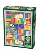 Puzzle - Puzzle 1000 Koty i książki - miniaturka - grafika 1
