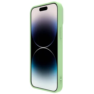 Nillkin CamShield Silky Silicone Case etui iPhone 14 Pro pokrowiec z osłoną na aparat zielony - Etui i futerały do telefonów - miniaturka - grafika 6