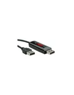 Kable USB - ROLINE Kabel USB 2.0 Data Link Drag i Drop 1.2 m - miniaturka - grafika 1