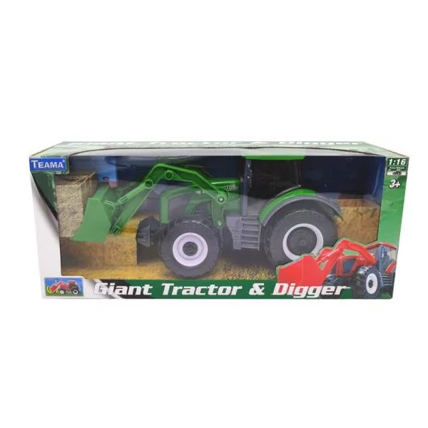 Teama Traktor spychacz gigant zielony 1:16