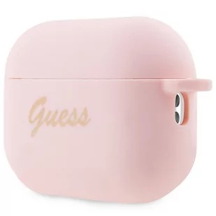 Guess GUAP2LSCHSP AirPods Pro 2 cover różowy/pink Silicone Charm Heart Collection - Akcesoria do słuchawek - miniaturka - grafika 2