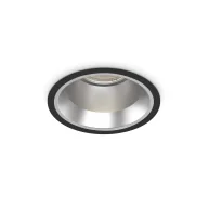 Oprawy, klosze i abażury - Ideal Lux Lampa wpuszczana OFF FI 28W 4000K czarna 266589 266589/IL - miniaturka - grafika 1