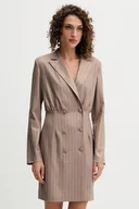 Sukienki - Fracomina sukienka kolor beżowy mini rozkloszowana FS25WD1002W479T4 - miniaturka - grafika 1