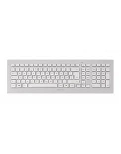 Cherry JD-0310FR DW 8000 klawiatura RF Wireless Francuski Srebrny, Biały - Klawiatury - miniaturka - grafika 1