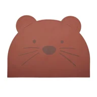 Miseczki i talerzyki dla dzieci - Nuuroo - Podkładka Silikonowa Na Stół Dla Dzieci Mahogany - miniaturka - grafika 1