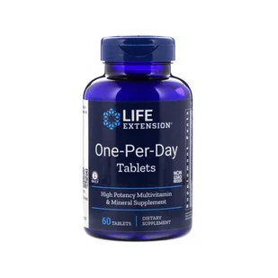 Life Extension LIFE EXTENSION One-Per-Day Tablets (Multiwitamina) 60 Tabletek - Witaminy i minerały - miniaturka - grafika 1