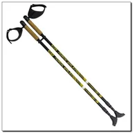 Kije trekkingowe - NILS Extreme, Kije Nordic Walking, żółty, 82-140 cm - miniaturka - grafika 1